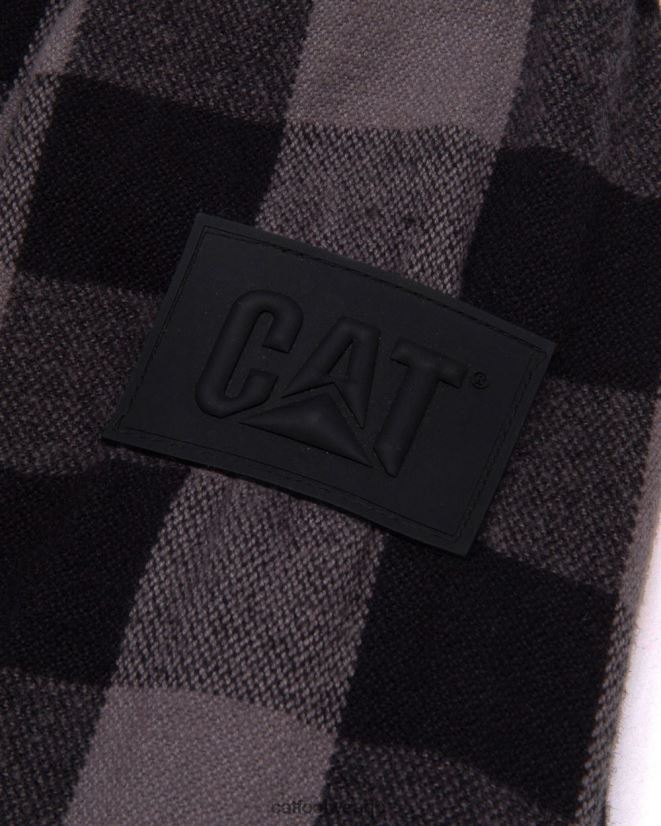 バッファローチェックのヘビーウェイトシャツ 黒 女性 N2JB0V317 Caterpillar |トップス＆アウター